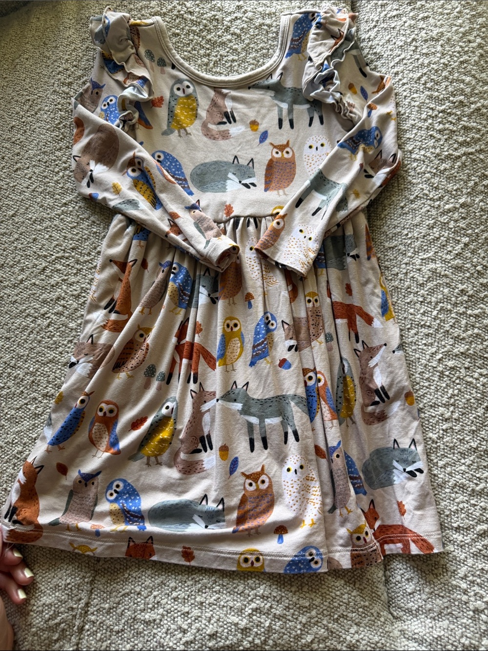 Little Sleepies Long Sleeve Twill Dress